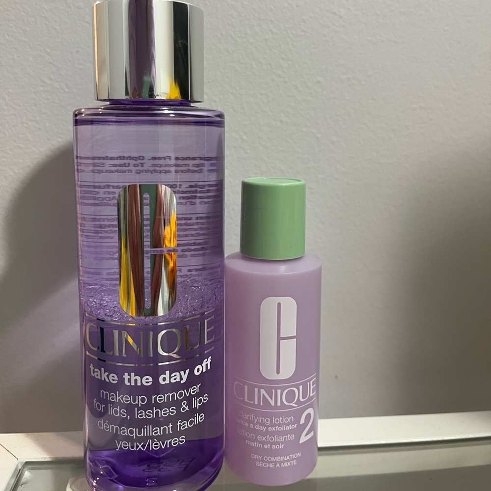NWOT Clinique Take the Day Off Makeup Remover and Clarifying Lotion Duo